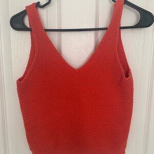 Marine layer Findley Red Knit sweater Top